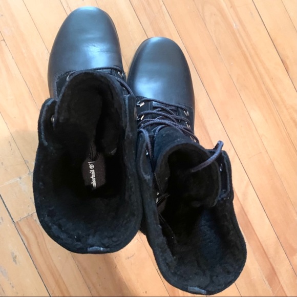 TIMBERLAND Jayne Teddy Fleece Fold Down Ankle Boots - Picture 13 of 16